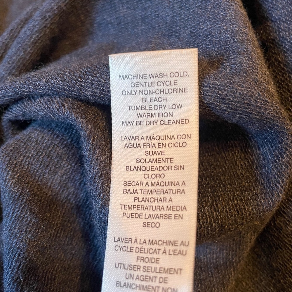 Chico’s Button Boat Boat 3/4 Sleeve Top Size 3 (XL) Blue Heather Casual Stretch - Picture 6 of 8